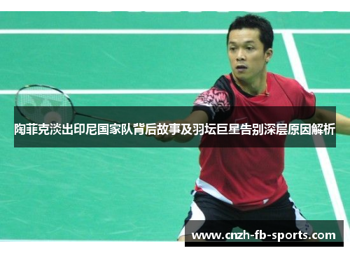 陶菲克淡出印尼国家队背后故事及羽坛巨星告别深层原因解析